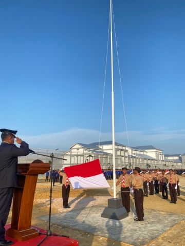 Dirgahayu Ke-81 Republik Indonesia, Lapas Bagansiapiapi Gelar Upacara Peringatan HUT Kemerdekaan RI 